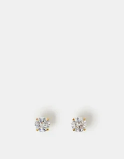 Accessorize 14ct Gold-Plated Simple Studs