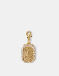 Accessorize 14ct Gold-Plated Sunray Charm