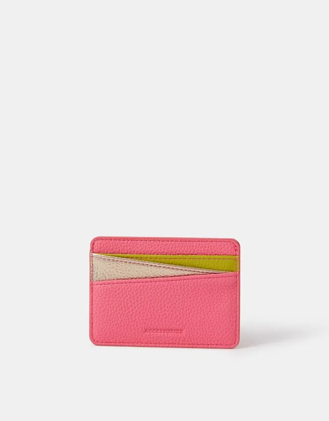 Accessorize Curved Colour Block Card Holder