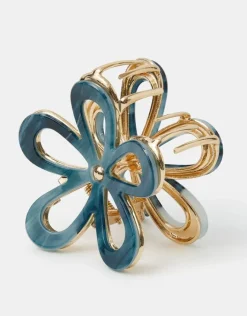 Accessorize Cut Out Resin Flower Claw Clip