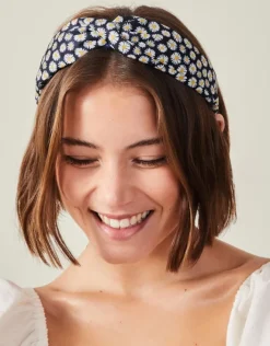 Accessorize Daisy Print Twist Headband