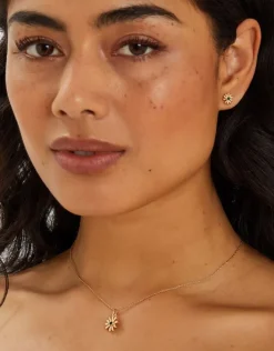 Accessorize Daisy Stud Earrings and Necklace Set