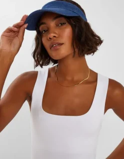Accessorize Denim Sun Visor