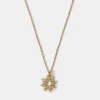 Accessorize Diamante Sun Pendant Necklace