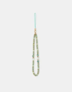 Accessorize Disc Beaded Phone Charm