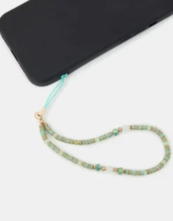 Accessorize Disc Beaded Phone Charm