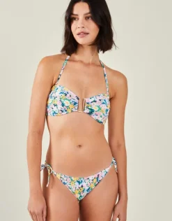 Accessorize Ditsy Floral Bandeau Bikini Top Multi