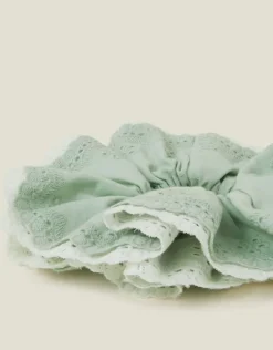 Accessorize Double Broderie Hair Scrunchie