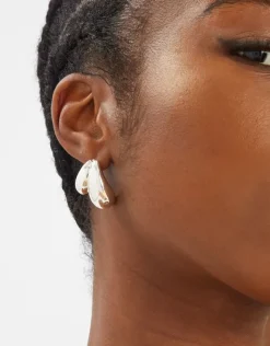 Accessorize Double Curve Drop Earrings