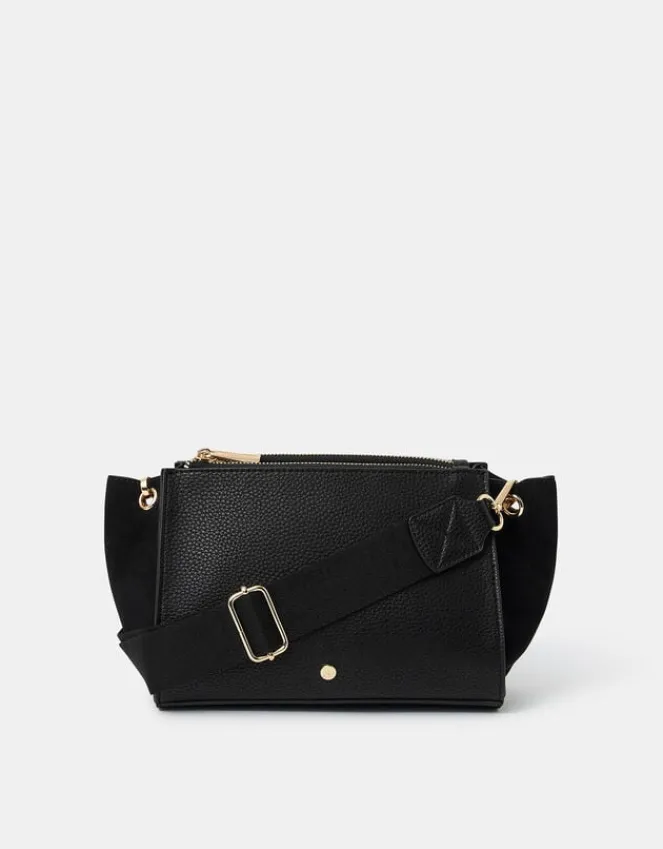 Accessorize Double Zip Crossbody Bag
