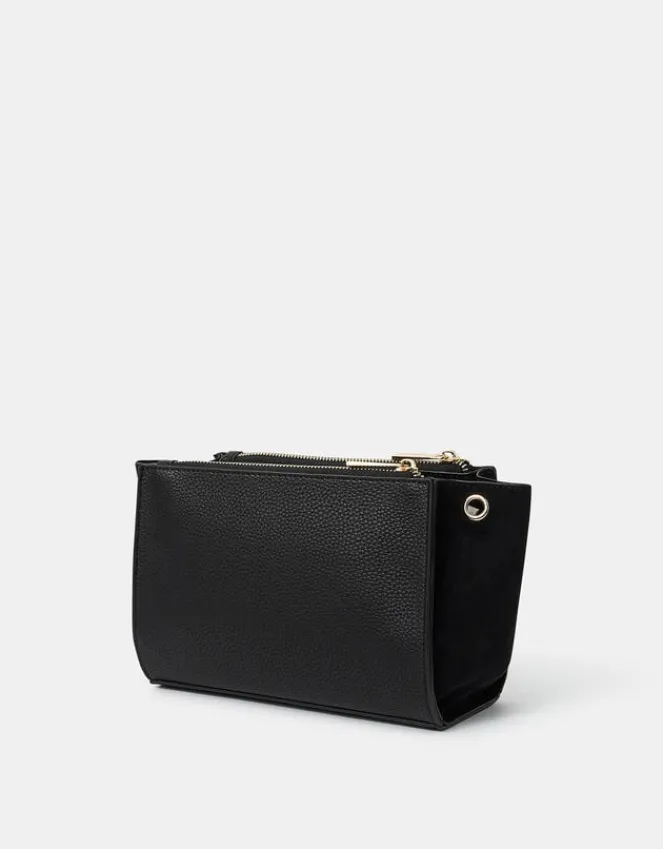 Accessorize Double Zip Crossbody Bag