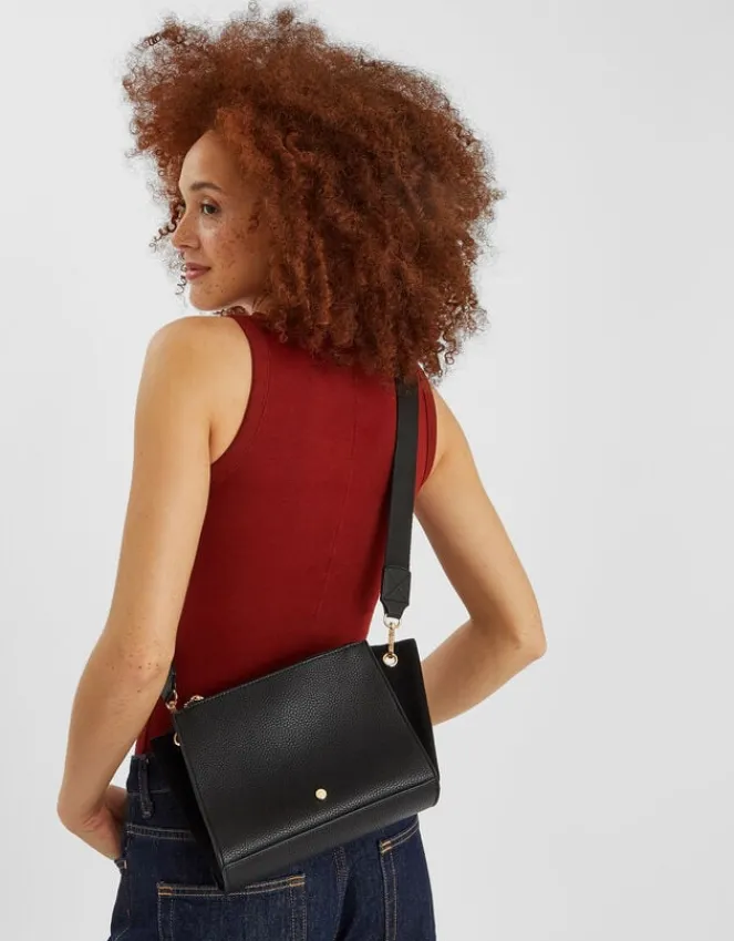 Accessorize Double Zip Crossbody Bag