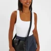 Accessorize Double-Zip Cross Body Bag Black