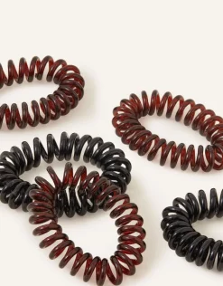 Accessorize Elasticated Spiral Hairbands 5 Pack
