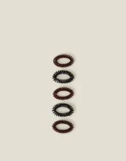 Accessorize Elasticated Spiral Hairbands 5 Pack