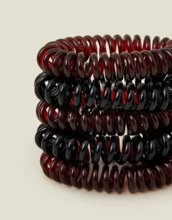 Accessorize Elasticated Spiral Hairbands 5 Pack