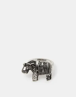Accessorize Elephant Ring Silver Silver