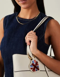 Accessorize Embellished London Union Jack Keyring