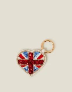 Accessorize Embellished London Union Jack Keyring