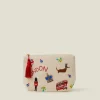 Accessorize Embroidered London Make Up Bag