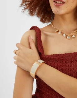 Accessorize Enamel Chunky Cuff Bracelet