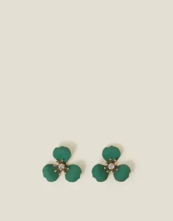 Accessorize Enamel Floral Stud Earrings