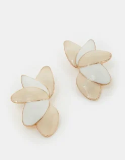Accessorize Enamel Petal Drop Earrings