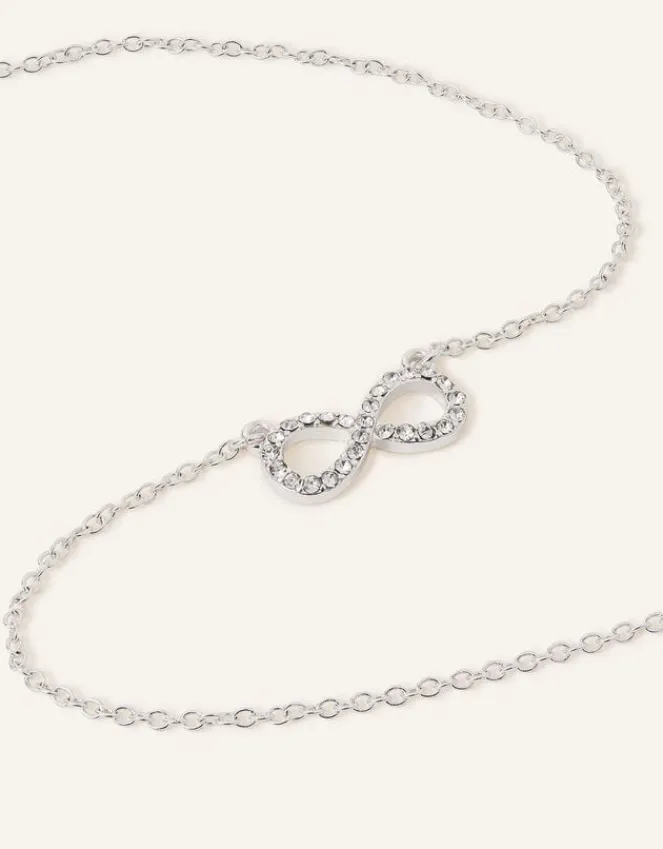 Accessorize Eternity Symbol Pendant Necklace