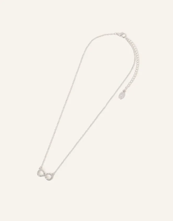 Accessorize Eternity Symbol Pendant Necklace