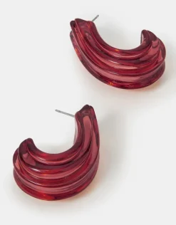 Accessorize Extra Chunky Resin Hoop Earrings