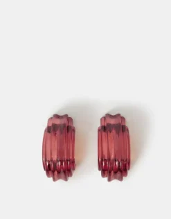 Accessorize Extra Chunky Resin Hoop Earrings