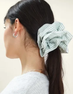Accessorize Extra Large Stripe Hair Scrunchie