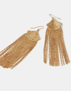 Accessorize Fan Fringe Drop Earrings