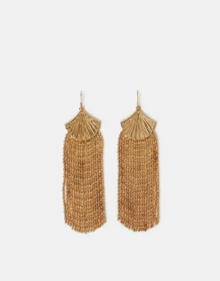 Accessorize Fan Fringe Drop Earrings