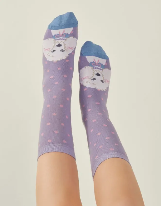 Accessorize Fancy Poodle Socks