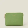 Accessorize Faux Leather Coin Purse Green