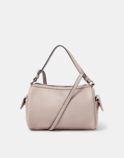 Accessorize Faux Leather Crossbody Bag Brown
