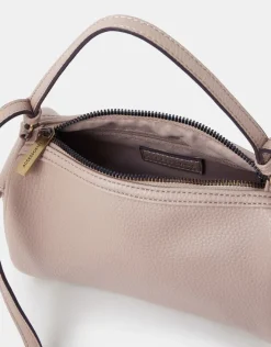 Accessorize Faux Leather Crossbody Bag Brown