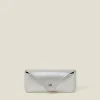 Accessorize Faux Leather Sunglasses Case Silver