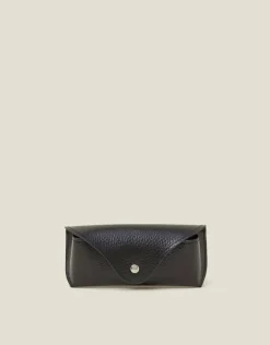 Accessorize Faux Leather Sunglasses Case Black