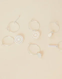 Accessorize Filigree Hoop Earrings Set of Three