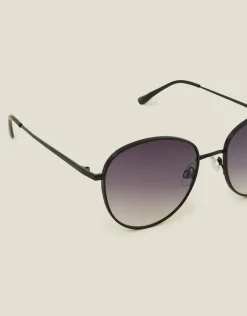 Accessorize Fine Rim Round Sunglasses