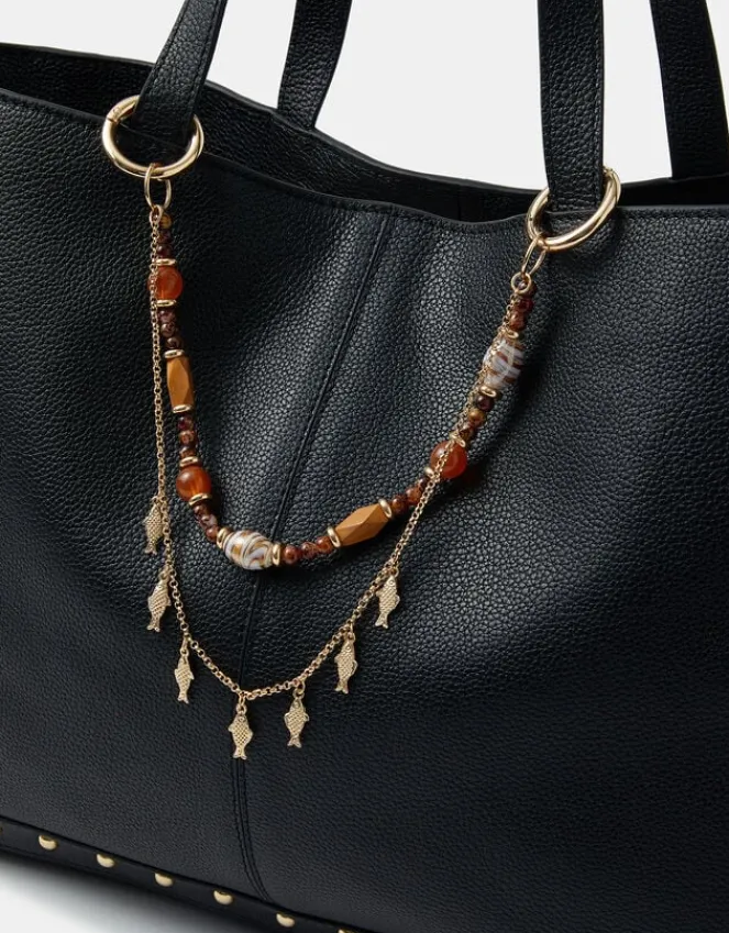Accessorize Fish Chain Beaded Bag Charm