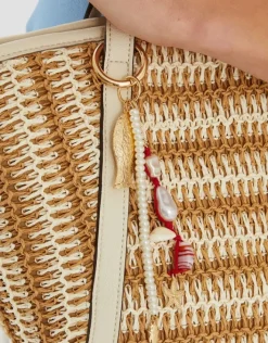 Accessorize Fish Pearl Beaded Bag Charm