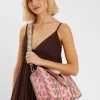 Accessorize Floral Block Print Quilted Handbag