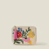 Accessorize Floral Embroidered Cotton Coin Purse