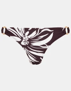 Accessorize Floral Print Bikini Bottoms Brown
