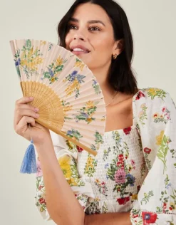 Accessorize Floral Print Foldable Fan