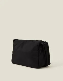 Accessorize Floral Quilted Camera Bag Black