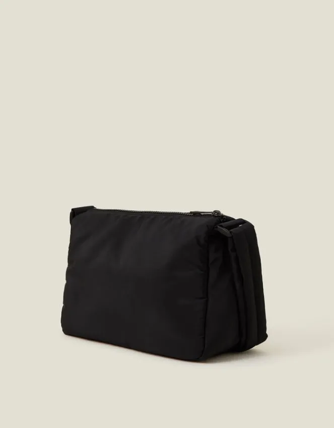 Accessorize Floral Quilted Camera Bag Black